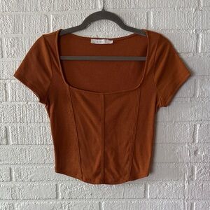 lush Terracotta Bodysuit Top